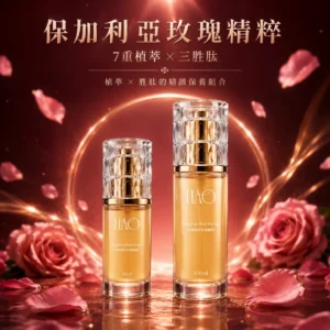 HAO保加利亞玫瑰精粹7重植粹與三胜肽商品主視覺