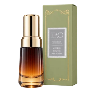HAO 極致肽殭屍精華液 30mL 琥珀瓶身與淺綠色原廠外盒