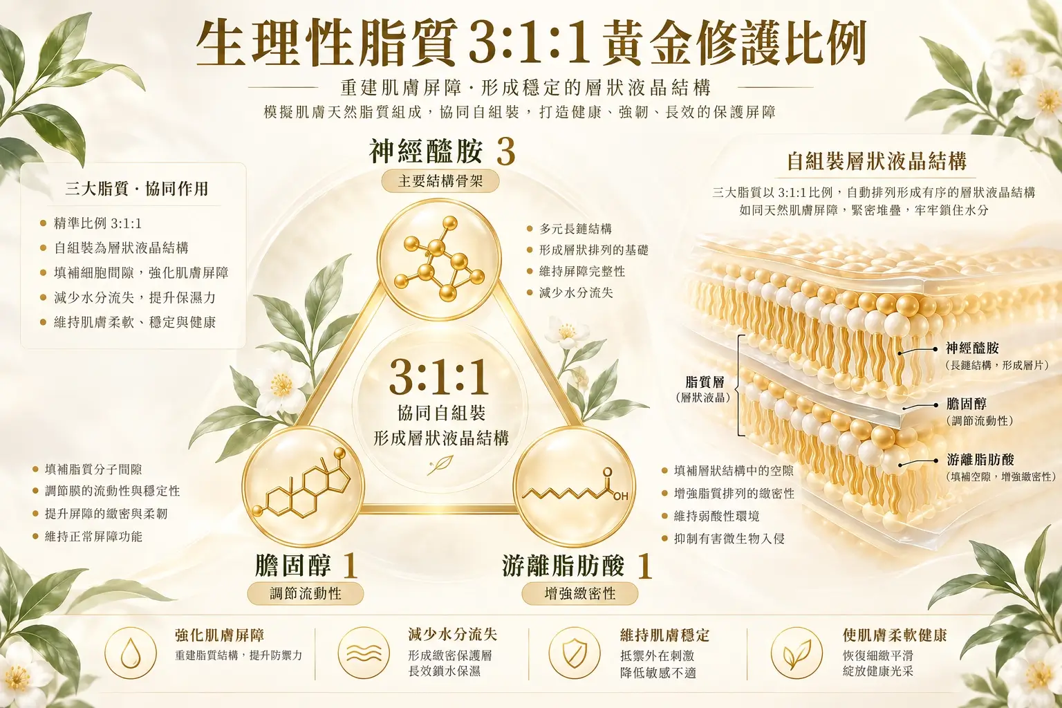 內文圖片 02｜神經醯胺、膽固醇與游離脂肪酸